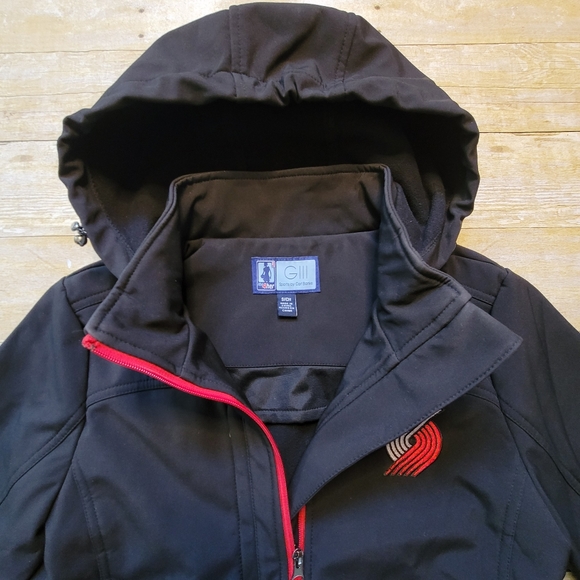 NBA G-III by Carl Banks Portland Trailblazers Full Zip Hoodie Tech Jacket Small - Picture 6 of 7